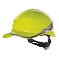 CASQUE DE CHANTIER STYLE BASEBALL AJUSTABLE JAUNE FLUO