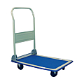 CHARIOT DE TRANSPORT ROULSERVICE 1 PLATEAU  BLEU REPLIABLE