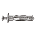 CHEVILLE METALLIQUE HM 5X37 MM AVEC VIS