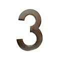 CHIFFRE FINITION INOX HAUTEUR 90 MM N° 3 