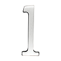 Numéro de rue laiton finition aluminium brossé