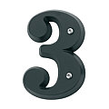 CHIFFRE ZAMACK NOIR HAUTEUR 80 MM N° 3 