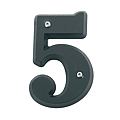 CHIFFRE ZAMACK NOIR HAUTEUR 80 MM N° 5 