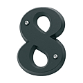 CHIFFRE ZAMACK NOIR HAUTEUR 80 MM N° 8 