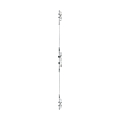 COFFRE PENE DORMANT 1/2 TOUR 3 PTS E/A92 TET.PLATE INOX EN 36 AXE 21