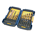 Coffret 15 forets HSS cobalt à métaux cylindrique