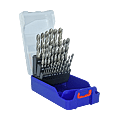 Coffret 25 forets HSS rectifiés pointe en croix à métaux photo du produit