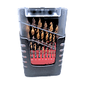 Coffret 25 forets HSS-TiN photo du produit