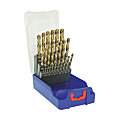 Coffret 25 forets HSS ES pointe en croix à métaux cylindrique 1/2