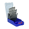 COFFRET 25 FORETS METAUX HSS RECTIFIES POINTE EN CROIX - Ø 1 A 13MM