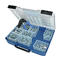 COFFRET 300 CHEVILLES METALIQUES AVEC VIS EN Ø 4, 5 ET 6 AVEC PINCE