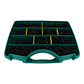 Coffret de 450 vis de penture tête ronde large Torx acier zingué noir