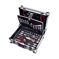 COFFRET ALUMINIUM 158 OUTILS KWJ CLIQUETS 1/2 1/4   DOUILLES CLES MIXTES