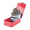 COFFRET DE 25 MECHES HSS COBALT 5% AUTOCENTREUR DE 1 A 13 MM