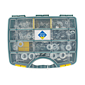 COFFRET RONDELLES PLATE MOYENNE (MU) AC ZING. BLANC 855 PIECES DE 4 A 16 MM