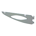 CONSOLE C+ OVALE ACIER GRIS ALU LONG 182 MM  POUR CREMAILLERE C+