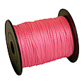 Cordeau tressé fluo rose Ø 1,5 mm, en bobine de 200 m