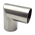 COUDE 90° FORME ANGULAIRE INOX 304 POUR MAIN COURANTE BOIS Ø 42,4 MM