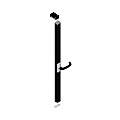 CREMONE POMPIER CARENNEE DESY 2300 MM A POIGNEE TOURNANTE (NOIR)