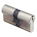 CYLINDRE DOUBLE V5 NICKELE 35X35 MM VARIE, AVEC 3 CLES