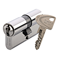 CYLINDRE DOUBLE VIP + NICKELE 35 X 35 MM VARIE AVEC 3 CLES