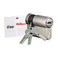 CYLINDRE SIMPLE ISEO IS-R6 NICK 30X 10 S ENTROUVRANT OU SUR N°, AVEC 3 CLES