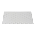 DALLE PODO-TACTILE VINYLIQUE 590X405 MM MM A COLLER EXT EN BLANC