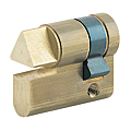 DEMI-CYL. 30X10 TRIANGLE  POMPIER  T14 AFFLEURANT LAITON POLI