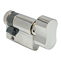 DEMI CYLINDRE A BOUTON EN B30 X 10 MM NICKELE