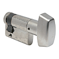 DEMI-CYLINDRE A BOUTON NICKELE 30 X 10 