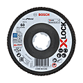 DISQUE A LAMELLE X-LOCK DIAM 125X22,23MM GRAIN 60 ACIER ET INOX LONGLIFE EN FIBRE