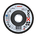 DISQUE A LAMELLE X-LOCK DIAM 125X22,23MM GRAIN 40 ACIER ET INOX LONGLIFE EN FIBRE