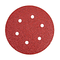Disque papier auto-agrippant Ø 150 mm 6 trous Grain 80 rouge