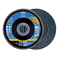 DISQUE PSF BOMBE A LAMELLES ZIRCONIUM Ø 125 MM GRAIN DE 80 POUR ACIER / INOX