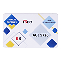 Carte d'identification ISEO R6