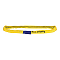 ELINGUE TUBULAIRE DOUBLE GAINE PU JAUNE CAPACITE 3000 KG LG.3M CE