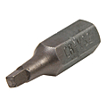 EMBOUT DE VISSEUSE LONG. 25,4 MM EMPREINTE CARREE N°1 POUR Ø 3,5 MM