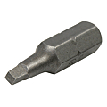 EMBOUT DE VISSEUSE LONG. 25,4MM EMPREINTE CARREE N°2 PR Ø 3,9-4,2-4,8