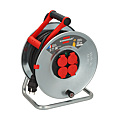 ENROULEUR PROFESSIONNEL SILVER40 TAMBOUR GALVANISE EN 40 M H07RN F3G 1,5 MM²ROUGE