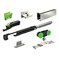 Ensemble rail de 2 m pour porte de 40 kg maxi