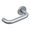ENSEMBLE LC2 FORME U INOX BDC SUR ROSACE CARRE 7 MM