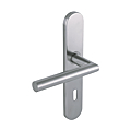 ENSEMBLE LINOX 493/6327 INOX SUR PLAQUE ENTR AXE 195 MM - CLE L