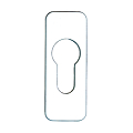 ENTREE CYL. COINS ARRONDIS ADHESIVE BLANC RAL 9010