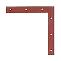 EQUERRE CHASSIS FORTE FER 25X3 PEINTE ANTIROUILLE BOUTS CARRES 220