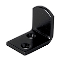 Equerre d'arrêt de volet roulant, en acier noir anticorrosion, en 35 x 24 mm