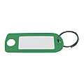 ETIQUETTE CLE PLASTIQUE SOUPLE 55 X 22 VERTE
