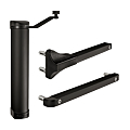 FERME PORTE INOX POUR EXTERIEUR EN NOIR PORTE 75KG/1100MM
