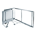 FERRURE D ANGLE MAGIC CORNER 450MM PIVOTANT DROIT CADRE GRIS