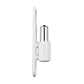 FICHE MALE PVC BLANC Ø 13 PLATINE 68 L 19 _ CHARGE MAX 20 KG