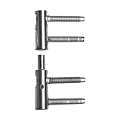FICHE REGLABLE D.14 X 82 MM ZINGUE P BOIS M+F AJUSTABLE  0-2.5MM TENON 58MM